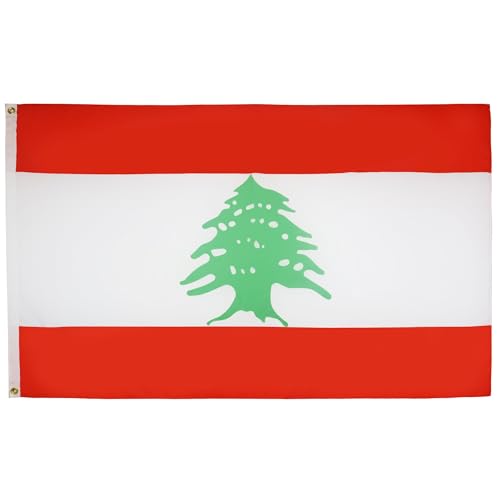 AZ FLAG - Flagge Libanon - 150x90 cm - Libanesische Fahne 90 x 150 Cm Feiner Polyester - Flaggen